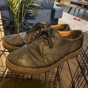 Black doc marten low tops